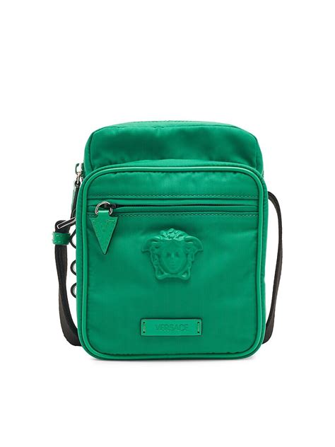 versace green crossbody bag